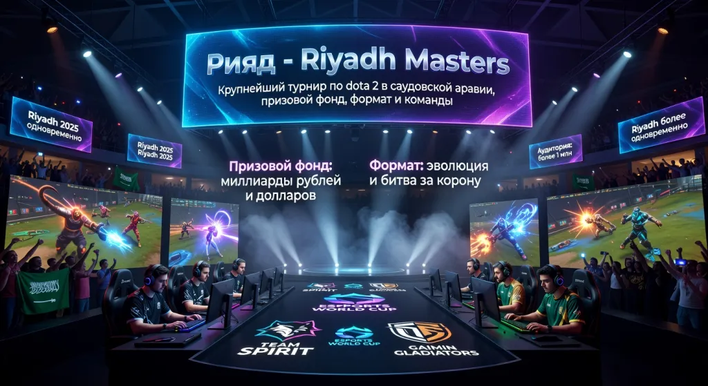 Рияд - Riyadh masters - Крупнейший турнир по dota 2 в саудовской аравии, призовой фонд, формат и команды