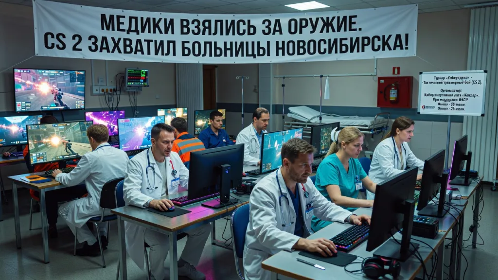 Медики взялись за оружие. CS 2 захватил больницы Новосибирска!