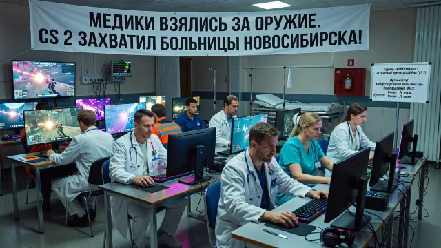 Медики взялись за оружие. CS 2 захватил больницы Новосибирска!