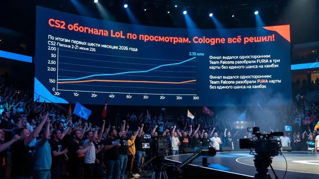 CS2 обогнала LoL по просмотрам. Cologne всё решил!